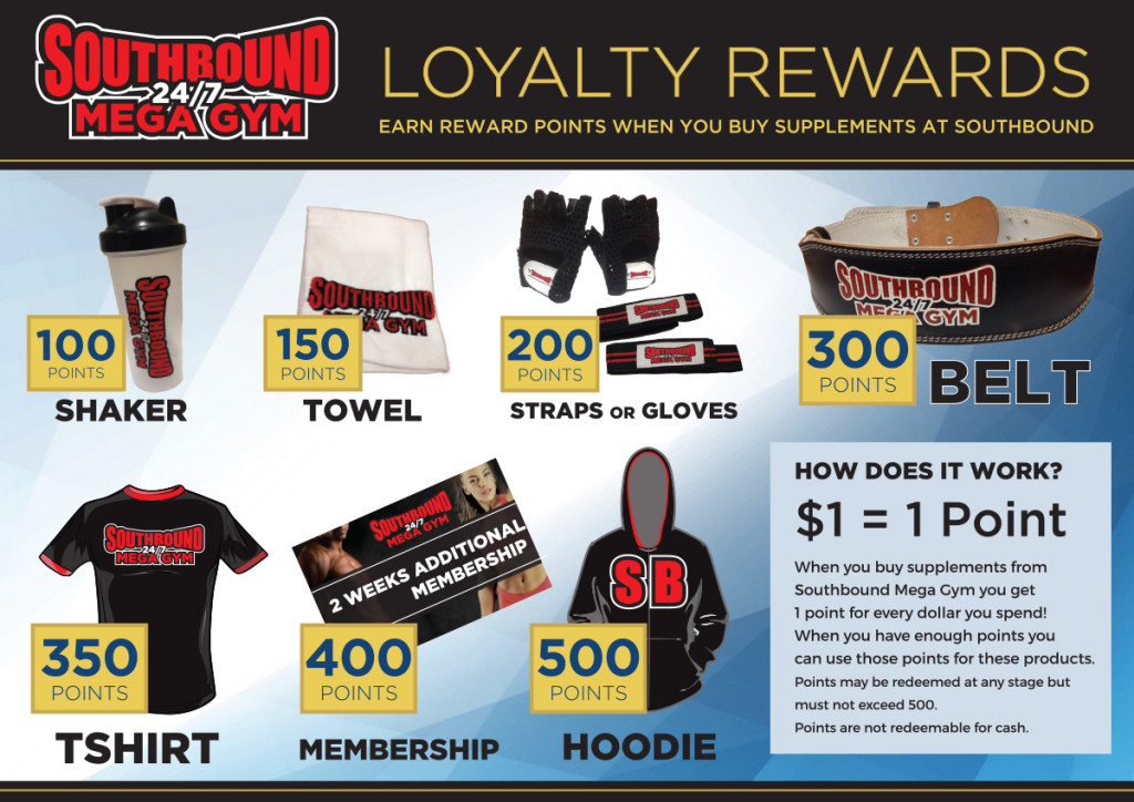 Loyalty Rewards WEHen you buy supplements
